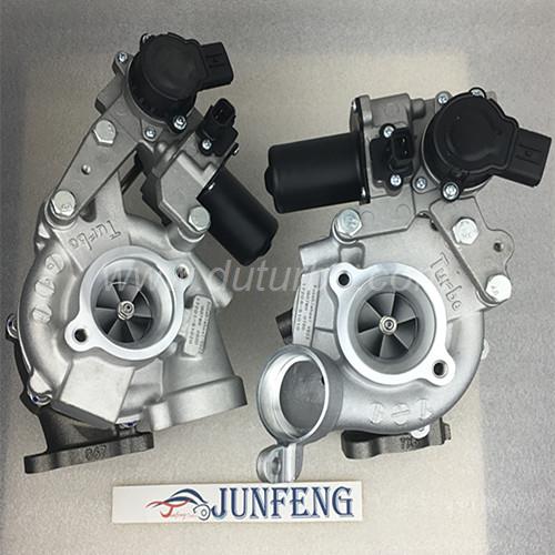 VB23 twin turbo 17208-51010 17208-51011 17201-78032 left side turbocharger for Toyota 200 series Land cruise 508F(NO2)  with 1VD-FTV engine