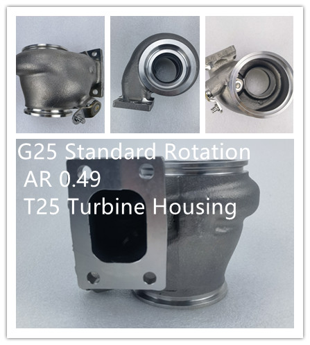 G25 877895-5001S 740902-0080 G25-550 Wastegated turbocharger stainless steel turbine housing A/R 0.49 T25 V band