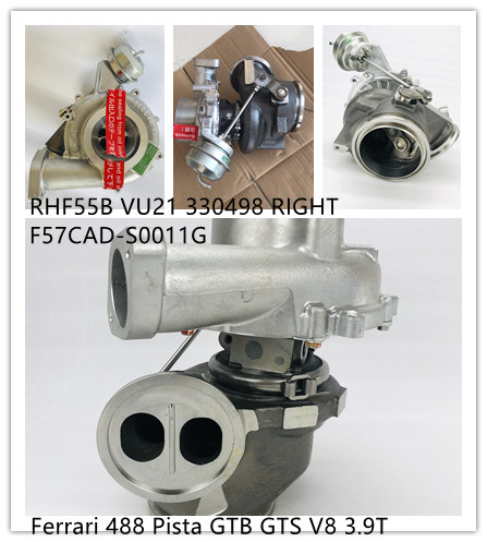 RHF55B  329261 F57CAD-S0011G VU21 330498 right turbocharger for Ferrari 488 F8 V8 3.9L 3.9T engine