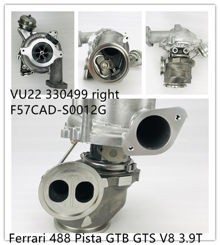 RHF55B VU22 330499 VB67012 F57CAD-S0012G twin turbocharger for Ferrari 488 GTB Spider V8 3.9L 3.9T engine